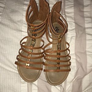 Tan sandals
